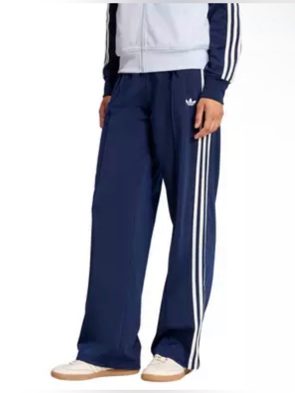 **NWT adidas Originals Women's Adicolor Firebird Loose Track Pants - Navy/White